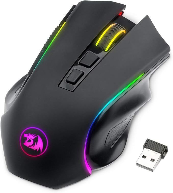 Redragon M602 Griffin RGB Gaming Mouse, RGB Spectrum Backlit Ergonomic Mouse by REDRAGON