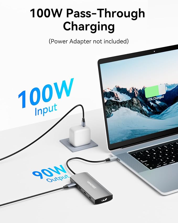 USB C to USB C Hub 10Gbps, 3 USB 3.2 Gen 2 Ports, 4K@60Hz HDMI, 100W PD - Image 4