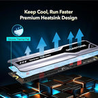 Gigastone M.2 SSD 2TB PCIe 3.0 NVMe SSD 3, 500MB/s Internal Gaming Solid State - Image 3