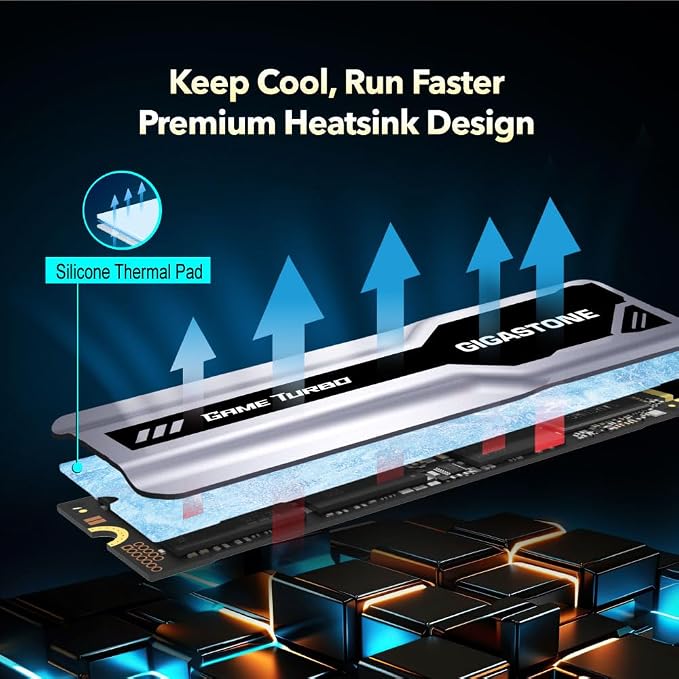 Gigastone M.2 SSD 500GB PCIe 3.0 NVMe SSD 3, 000MB/s Internal Gaming Solid - Image 3