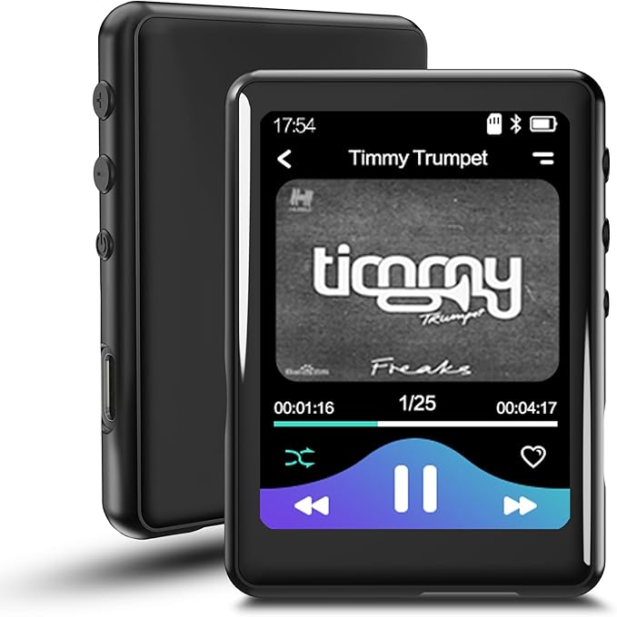 64GB MP3 Player with Bluetooth 5.3, Full Touch Screen Mp3 Music Player Built-in by tokemisc