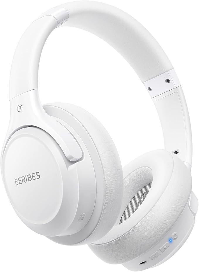 BERIBES Bluetooth Headphones Over Ear, 65H Playtime and 6 EQ Music Modes by BERIBES