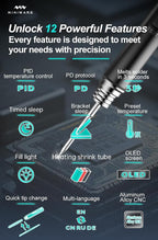 TOOLSAGE Soldering Iron Kit TS21, Front Lighting, 3 Seconds Melts Solder - Image 2