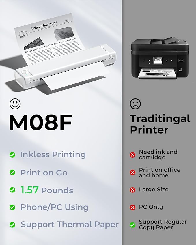 Phomemo M08F Portable Printers Wireless - Image 8