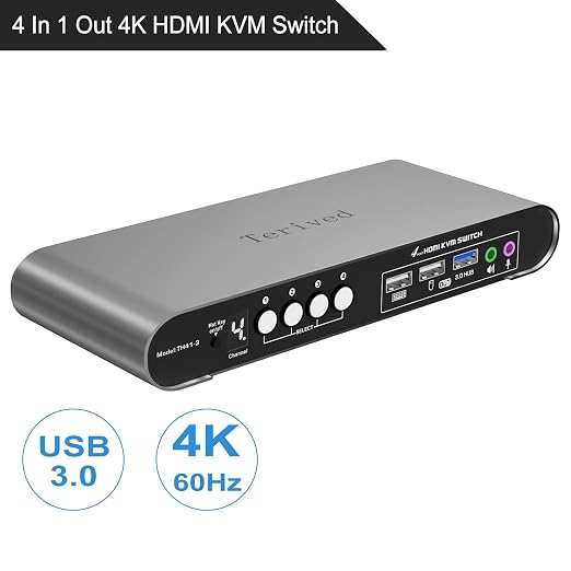 HDMI KVM Switch 4 in 1 Out - Image 2