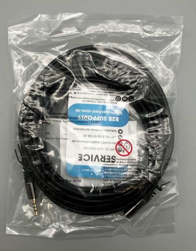 KabelDirekt – Headset Extension Cable – 25ft – Headphone Extension Cord - Image 9