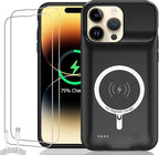 Battery Case for iPhone 14 Pro Max, Upgraded 10800mAh Rechargeable Portable by KCKEBLM