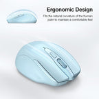 TECKNET Wireless Mouse Rechargeable 4800 DPI Silent USB A & Bluetooth Mouse 6 - Image 8