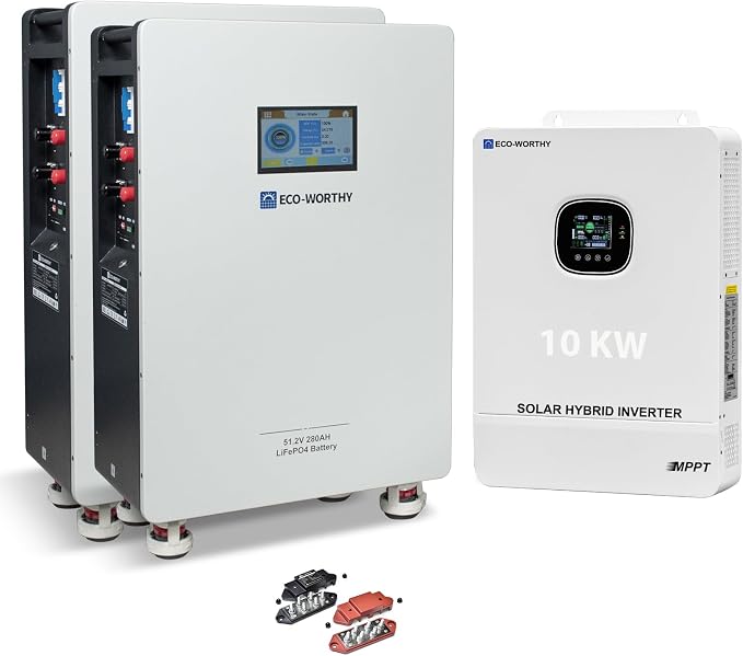 ECO-WORTHY 28.7kWh Home Power Station, 48V 280Ah LiFePO4 Battery by ECO-WORTHY