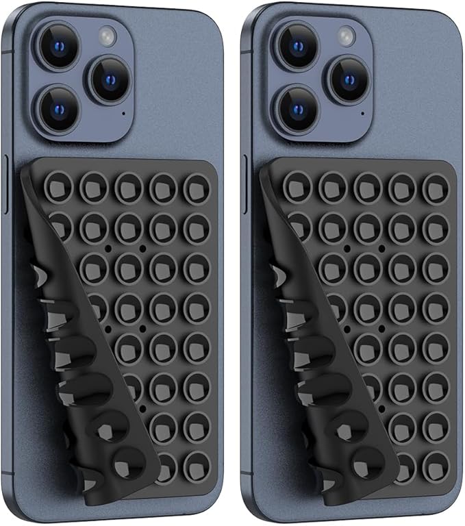 2PACK Silicone Double Sided Suction Phone Case Mount, Detachable Hands Free & by CMZZ