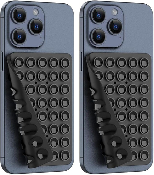 2PACK Silicone Double Sided Suction Phone Case Mount, Detachable Hands Free & by CMZZ