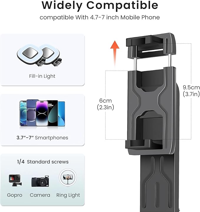 71" Phone Tripod Selfie Stick - Image 7