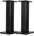 24 Inch Speaker Stands Wood Grain Universal Floor Speaker Stands Pair Heavy by bimiti