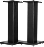 24 Inch Speaker Stands Wood Grain Universal Floor Speaker Stands Pair Heavy by bimiti