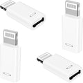 USB C to Lightning Adapter, Stuffcool 4Pack Lightning Male to USB C Female by Stuffcool