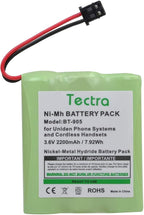 Tectra 2-Pack BT-905 Cordless Phone Battery - Image 2