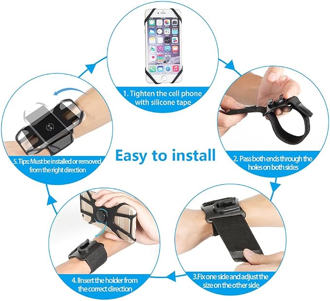 Running Armband Phone Holder, Arm&Wrist Phone Holder - Image 5
