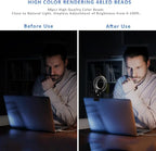 Video Conference Lighting Kit， Clip on Light Reading Lights， Ring Light - Image 2
