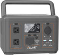 ALLWEI 512Wh Portable Power Station, 500W LiFePO4 Battery, Solar Generator Fast by ALLWEI