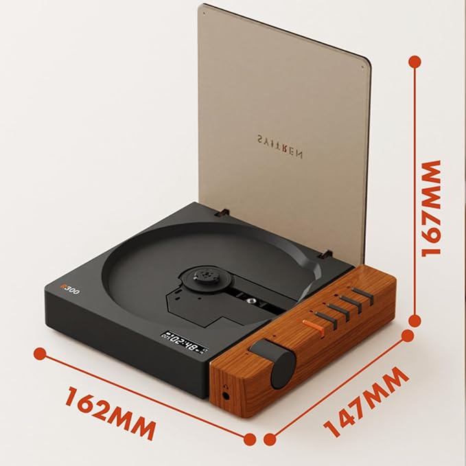 syitren R300 CD Player Portable Bluetooth Desktop Retro CD Players - Image 7