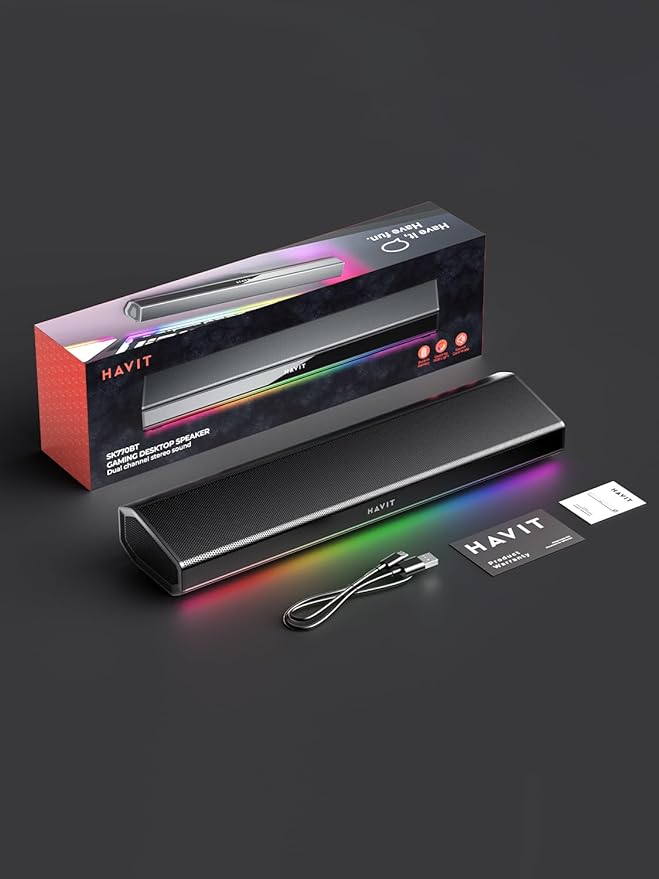 havit Computer Speakers for Desktop PC, HiFi Stereo, Poratble Bluetooth Speaker - Image 7
