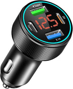 66W USB C Car Charger 4 Port Car Charger Adapter by GemCoo