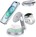 2025 Upgraded Qi2 Foldable 360º Rotatable Zinc Alloy 3 in 1 Magnetic Wireless by SDPRYXGSWIRELESSCHARGER