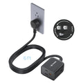 TROND 360° Rotating Flat Plug Extension Cord 6ft, Low Profile Small Power Strip by TRONDOfficial