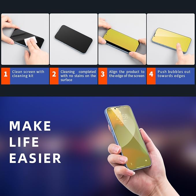 for iPhone 11/iPhone xr Privacy Colorful Screen Protector - Image 8