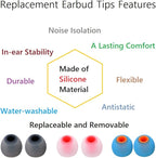 Silicone Earbud Tips Earbuds Replacement Ear Tips Gels Bud - Image 6