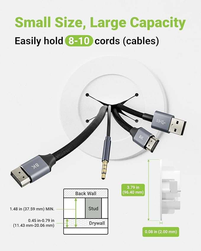 in Wall Cable Management Kit, Slim TV Wire Hider Kit - Image 5