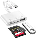 SD Card Reader for iPhone/iPad, Dual-Connector for Camera Memory Cards by Hoenkeips
