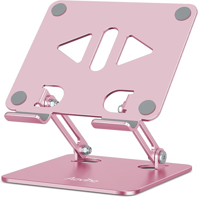 Tablet Stand Holder for Desk, Adjustable Desktop Tablet Holder, Foldable by Aoviho