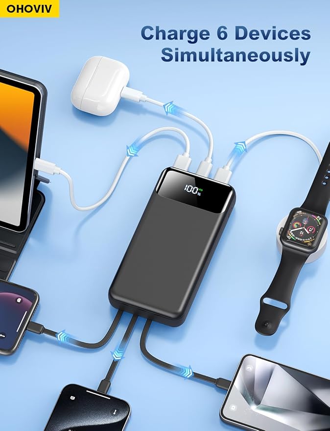 OHOVIV Portable Charger Power Bank 50000mAh Battery Pack, 22.5W Fast Charging - Image 7