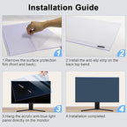 31.5-32 Inch Blue Light Filter for Computer Monitor, TV Computer Screen Blue - Image 7
