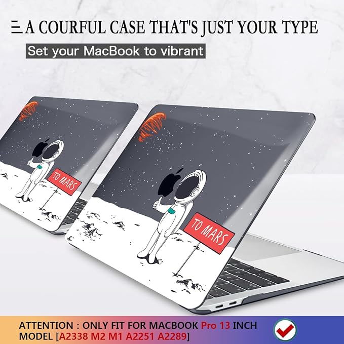 CISSOOK Compatible with MacBook Pro 13 inch Case 2025-2020 Release M2 Chip - Image 3