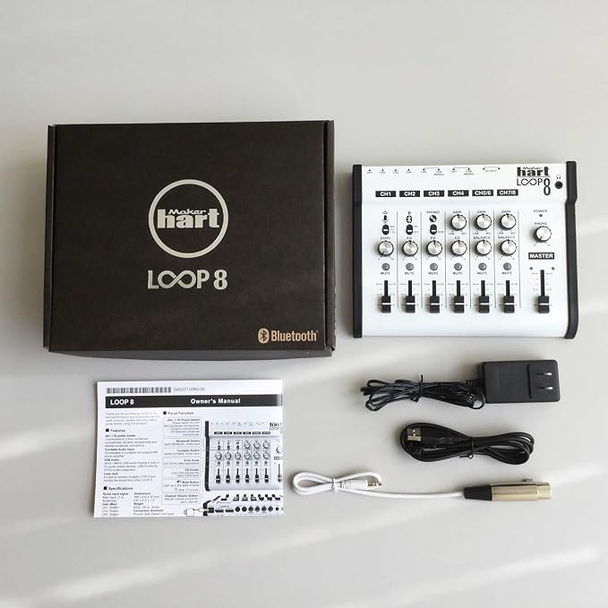 Maker hart Loop Mixer 8 3.5mm/6.3mm JACK/Bluetooth/Phono EQ - Image 7
