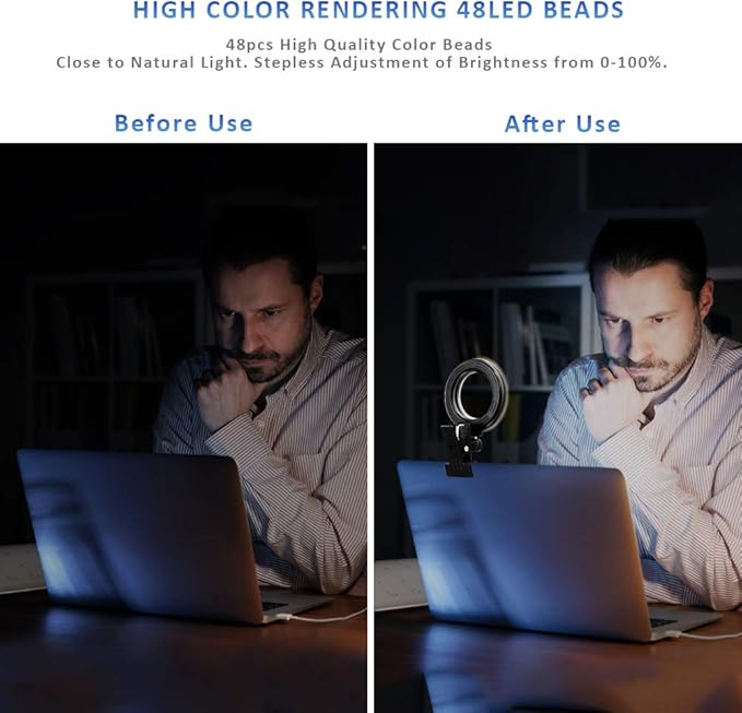 Video Conference Lighting Kit, Ring Light - Image 2