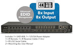 OREI 8x8 HDMI 4K Matrix Switch/Splitter, - Image 6