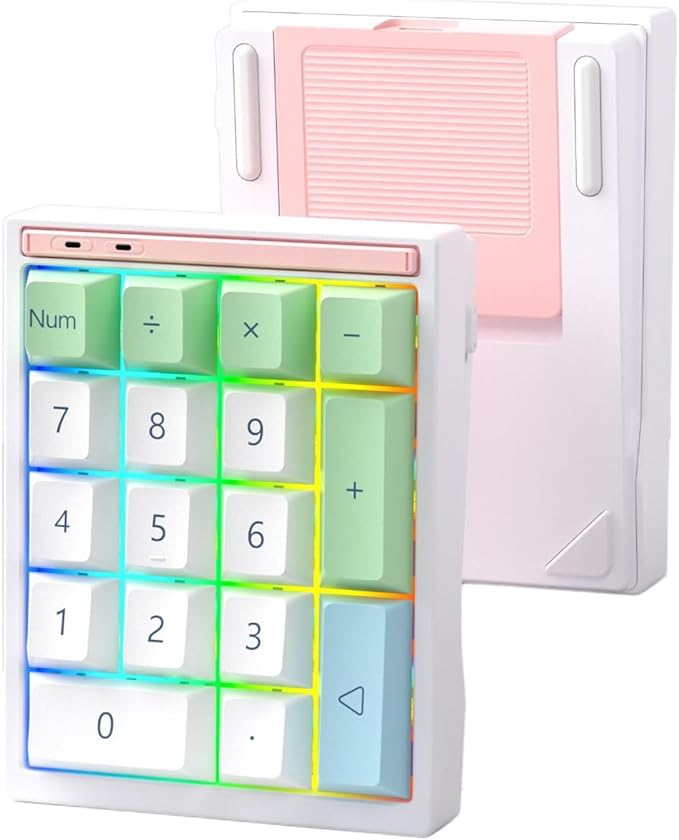 BOYI Y17 Aluminum Mechanical Numpad, Wireless RGB Numeric Keypad, Quick Release by BOYI
