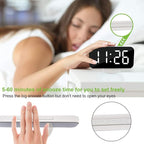 SZELAM Digital Clock Large Display, LED Electric Alarm Clocks Mirror Surface - Image 6