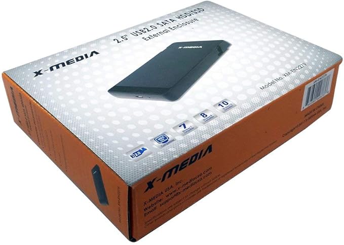 X-MEDIA XM-EN2279 2.5-Inch Tool-Free USB 2.0 SATA SSD HDD Hard Disk Drive - Image 5