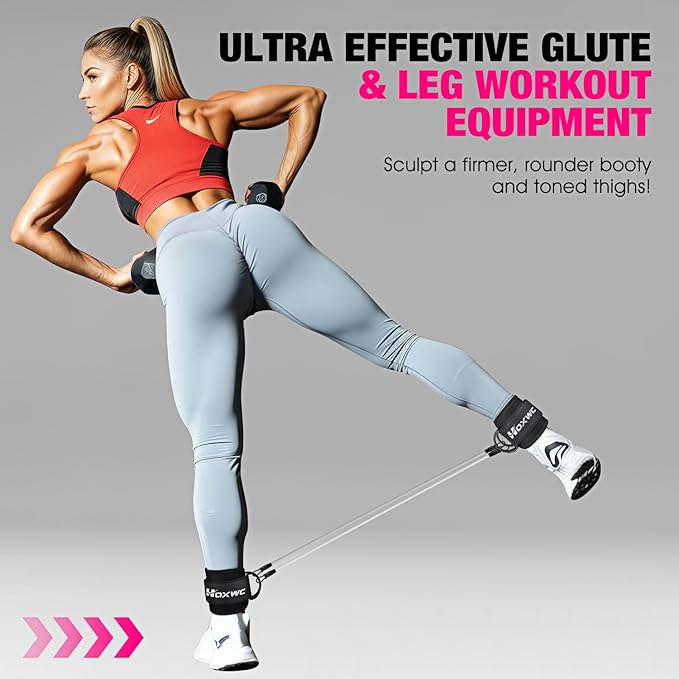Ankle Resistance Bands with Cuffs, Ankle Bands - Image 3