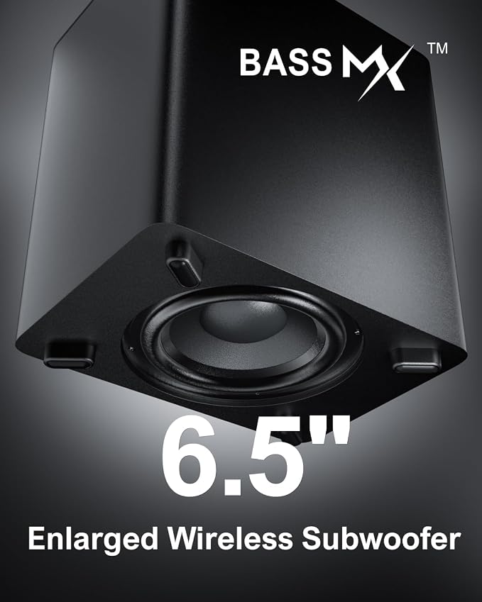 ULTIMEA 7.1 Sound Bars for Smart TV, 4 Wired Surround Speakers, Virtual - Image 4
