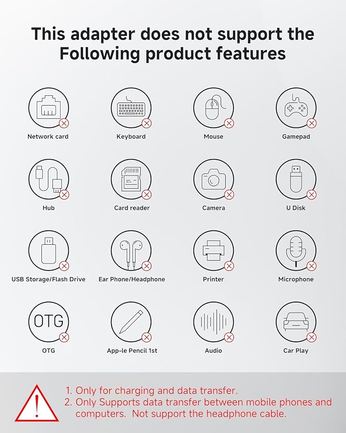 2 Pack Lightning to USB C Adapter, Lightning Female to USB C Male Cable Adapter - Image 2