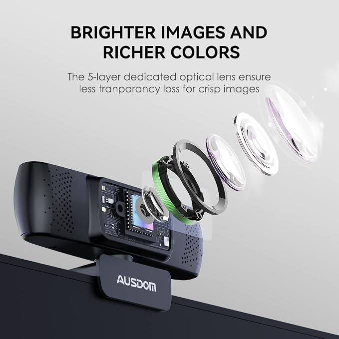 AUSDOM 4K Webcam, Autofocus Webcam - Image 5