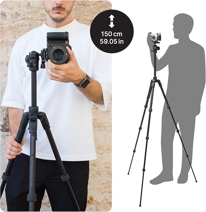 Manfrotto Befree Advanced AS, Camera Tripod, Twist Lock, Compatible - Image 3