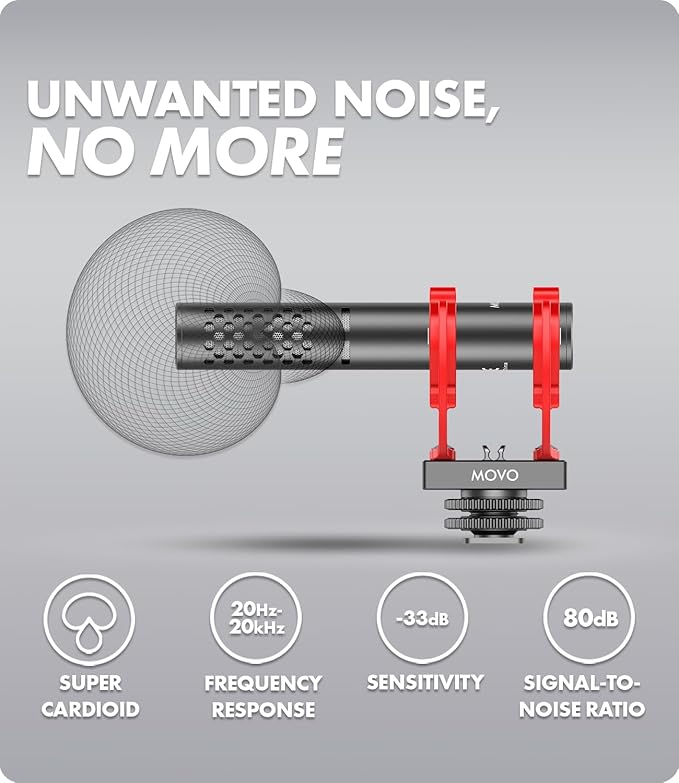 Movo X1-Mini Video Shotgun Mic for Camera - Image 4