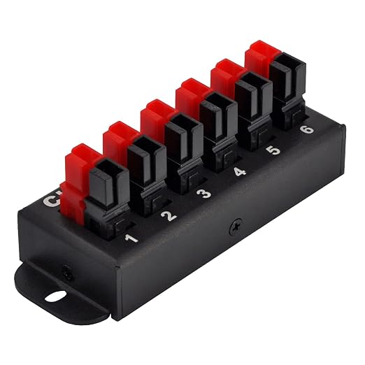F-1011 6-Position 45A Power Pole Distribution Block Module, Connector Power - Image 2