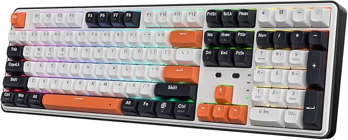 Redragon K689 PRO Wireless Gasket RGB Gaming Keyboard, 108 Keys Mechanical by REDRAGON